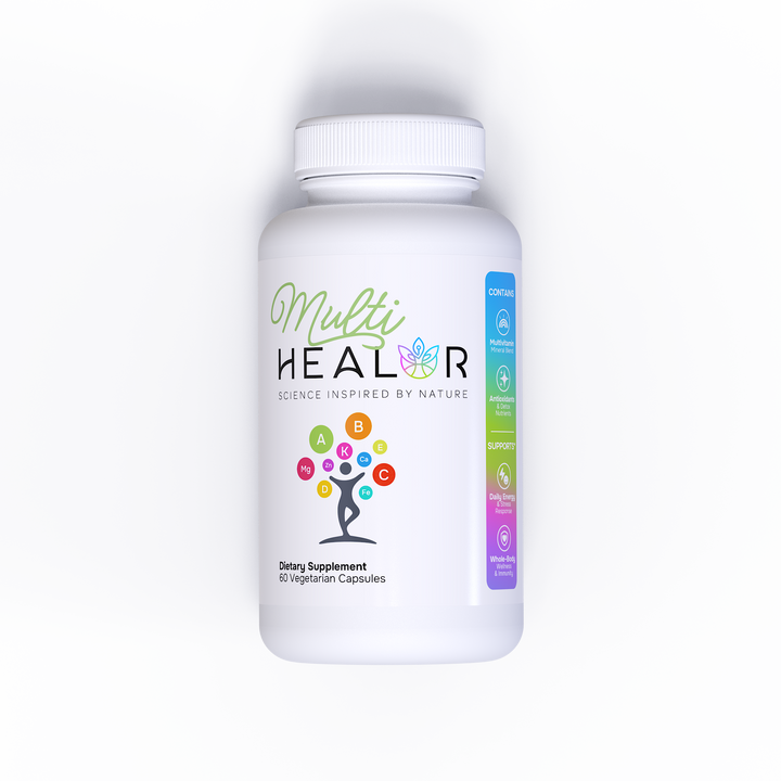 Multi Healor supplement bottle – daily multivitamin and mineral support